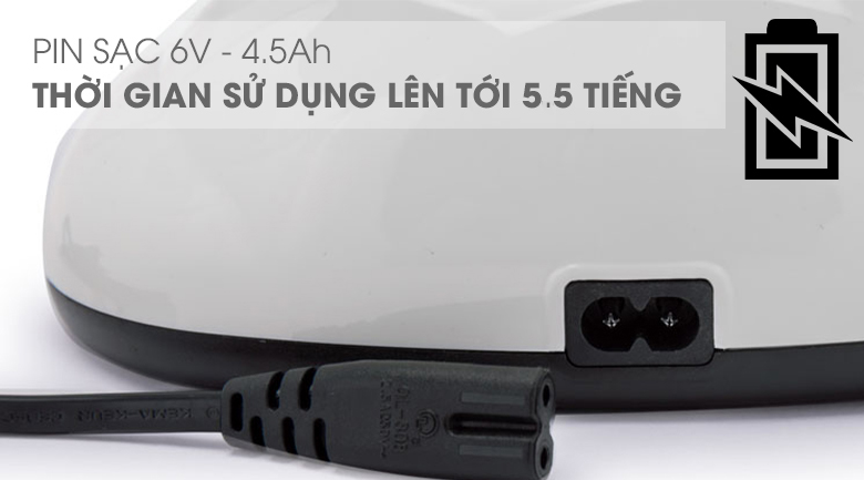 Tự động sạc mỗi khi kết nối với nguồn điện - Quạt sạc điện Sunhouse SHD7112 Tự động sạc mỗi khi kết nối với nguồn điện - Quạt sạc điện Sunhouse SHD7112