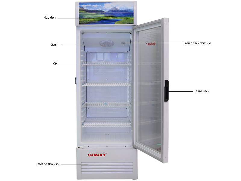 chi tiết chức năng tủ mát sanaky VH 358KL model mới năm 2020 công nghệ chống đọng sương