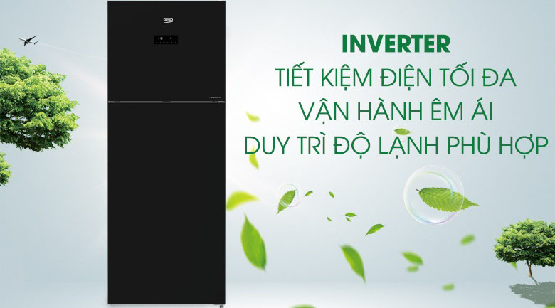 Công nghệ Inverter - Tủ lạnh Beko Inverter 420 lít RDNT470E50VZJGB
