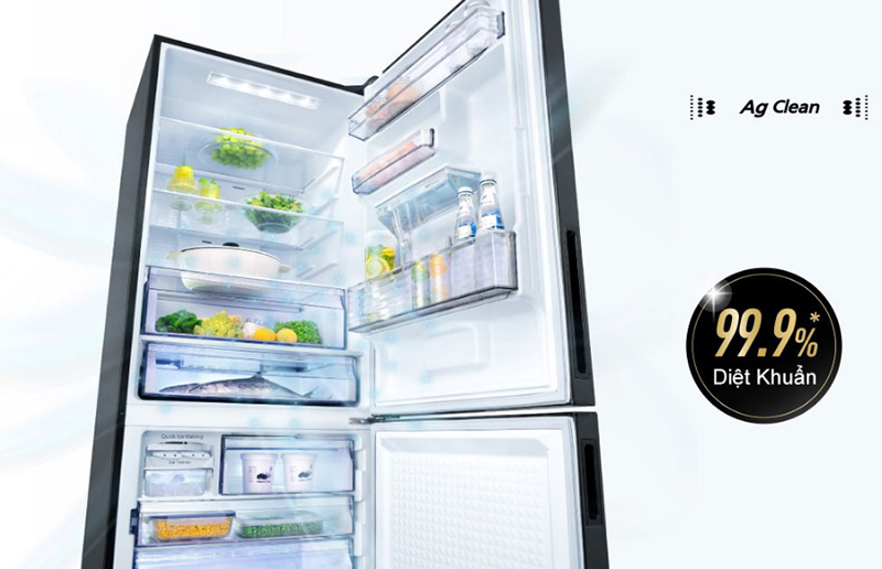 Tủ lạnh Panasonic Inverter 368 lít NR-BX410WKVN - Công nghệ kháng khuẩn Ag Clean
