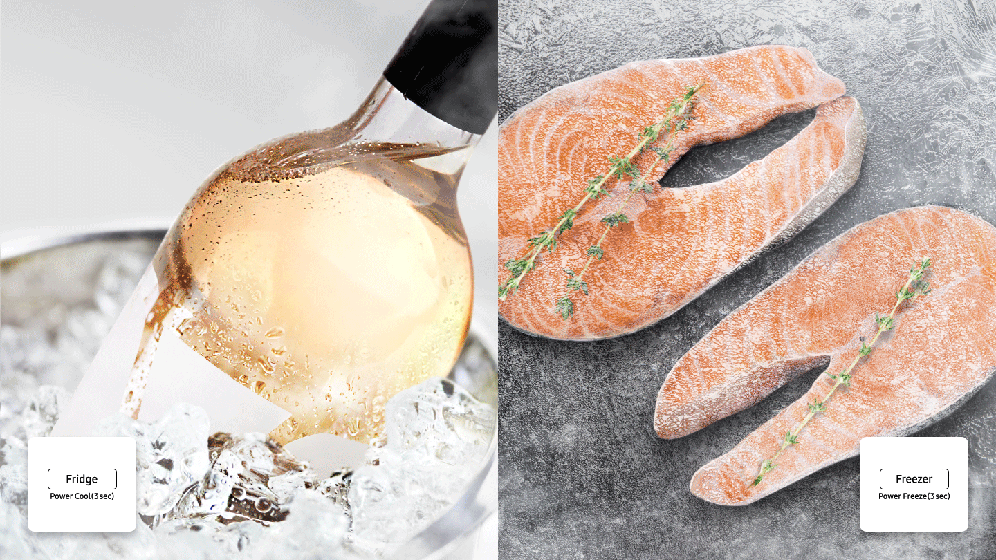 Tủ lạnh Samsung Inverter 670 lít RS63R5571SL/SV - Chế độ Power Cool/Power Freeze