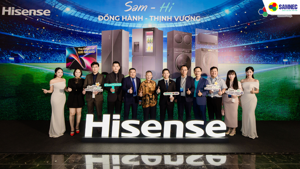 Hình ảnh một vài đối tác chiến lược của Hisense và Samnec