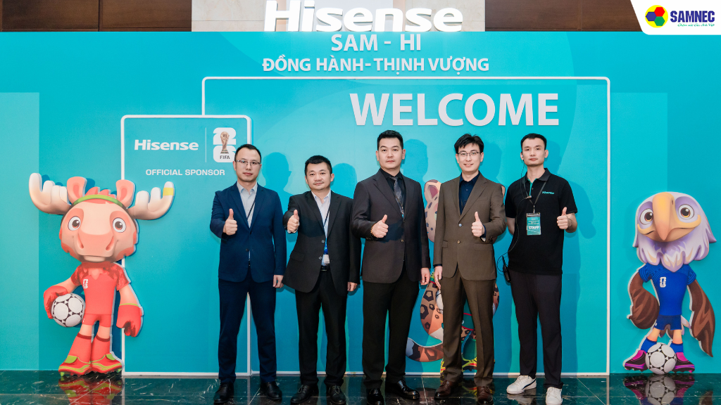 Hình ảnh một vài đối tác chiến lược của Hisense và Samnec