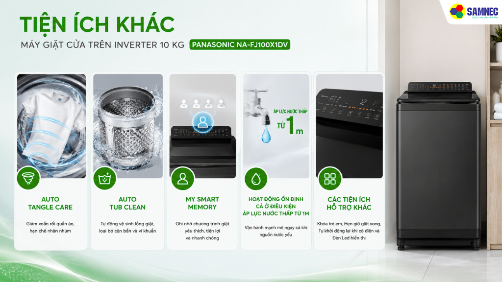 Máy giặt cửa trên NA-FJ100X1DV