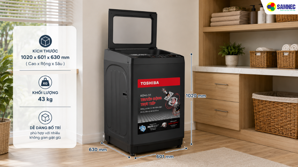 máy giặt Inverter Toshiba AW-T06D1600LV(MK)