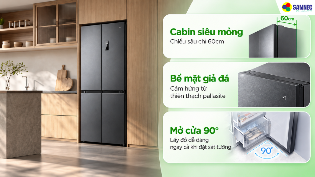 Tủ lạnh 4 cửa 510L Xiaomi MRC51HMPAVN