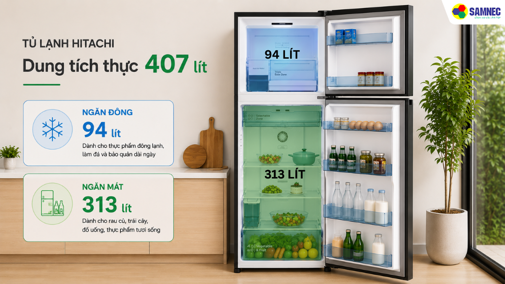 Tủ lạnh HRTN6443SAGMGVN