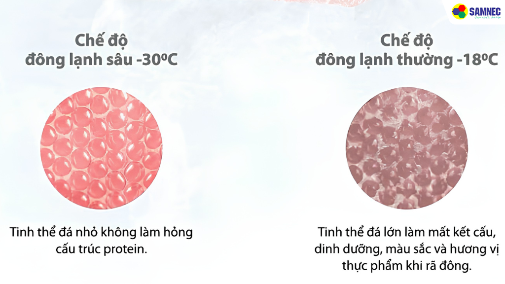 Công nghệ đông sâu -30°C (Ultra-low temperature)