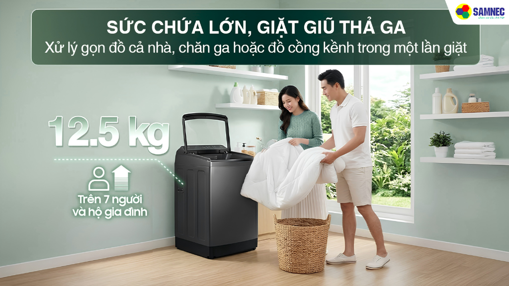 Máy giặt cửa trên WA40F12E4CSV