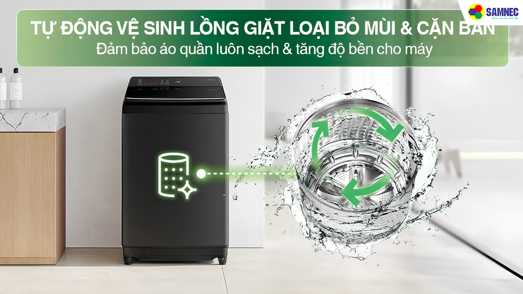 Máy giặt 17kg Samsung WA40F17E7CSV