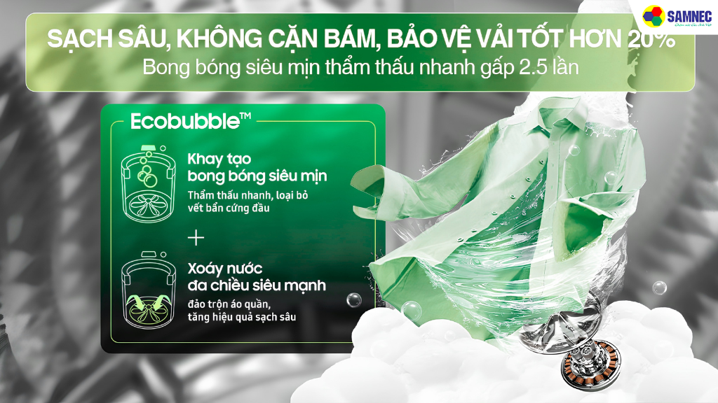 Máy giặt cửa trên Samsung WA40F17E7CSV