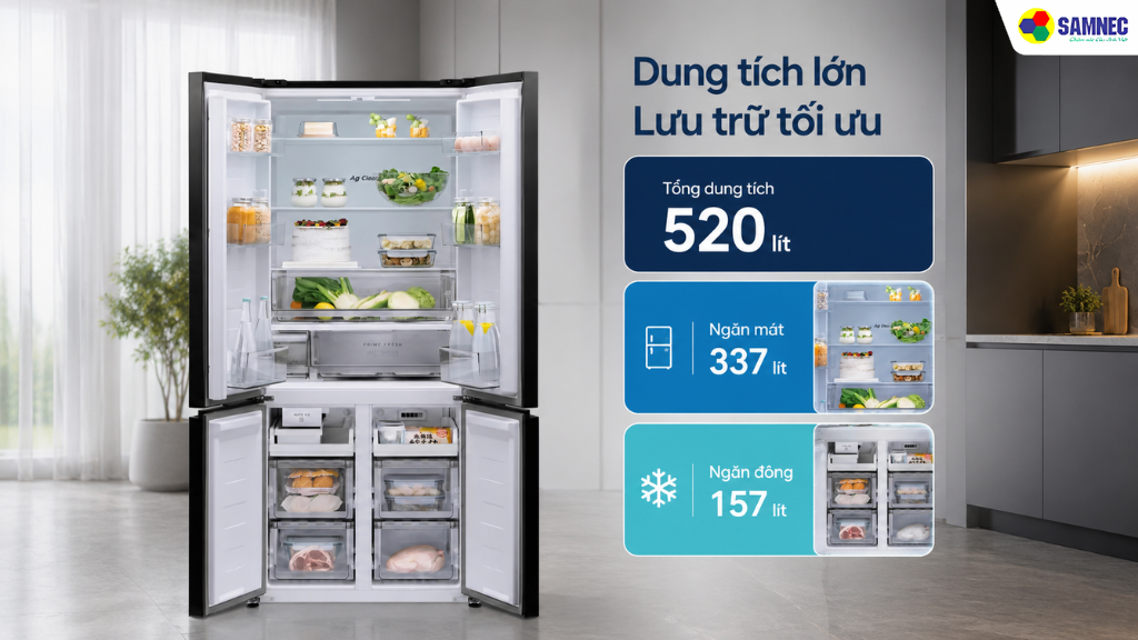 tủ lạnh 520 Lít Panasonic NR-XZ590HGKV