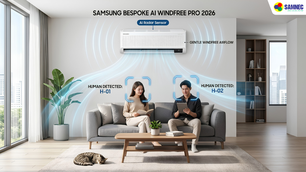 Bespoke AI Pro trang bị cảm biến Radar cao cấp