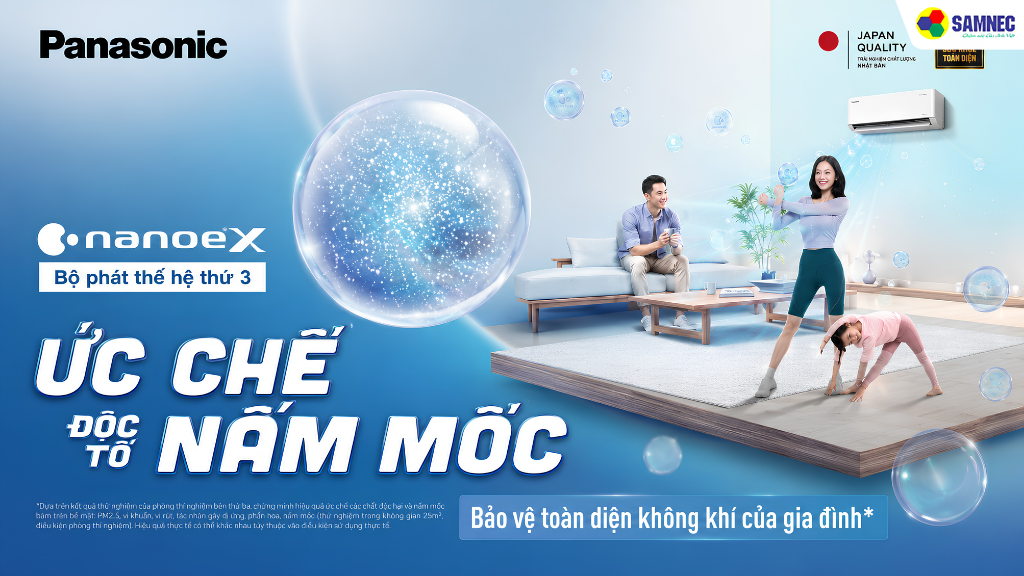 Công nghệ lọc khí, diệt khuẩn đến 99.9%