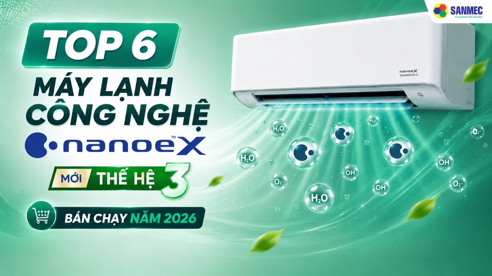 Cùng tham khảo top máy lạnh Panasonic có công nghệ Nanoe-X thế hệ 3 bán chạy năm 2026
