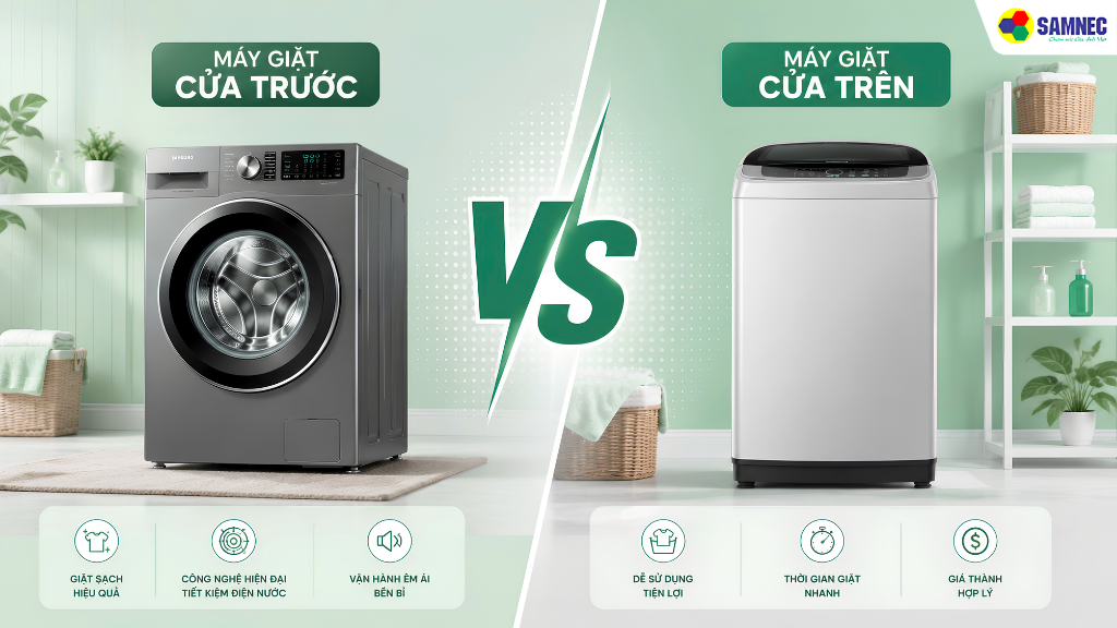 Cùng Samnec điểm qua các tiêu chí so sánh cốt lõi để chọn máy giặt