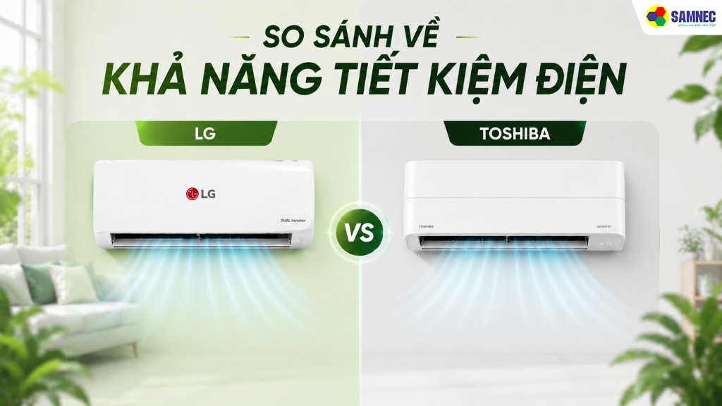 Khả năng tiết kiệm điện của 2 dòng máy đều tối ưu