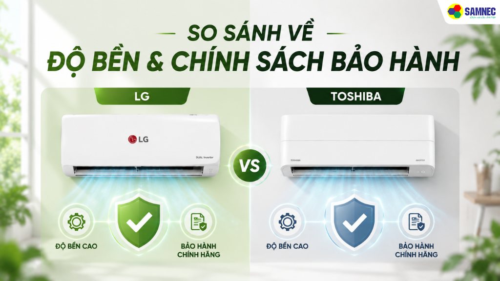 Cả hai hãng đều áp dụng chính sách bảo hành chính hãng uy tín