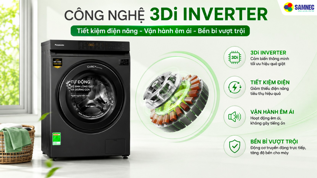 Máy giặt Inverter 10 kg Panasonic 
