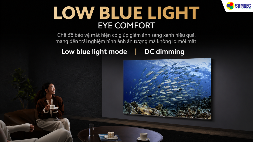 Tivi Xiaomi tích hợp bộ đôi công nghệ Low Blue Light 