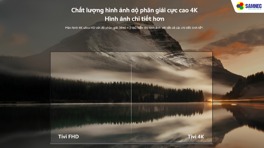 Xiaomi TV A Series sử dụng tấm nền LED 4K UHD tiêu chuẩn kết hợp chuẩn hiển thị HDR10/HLG. 