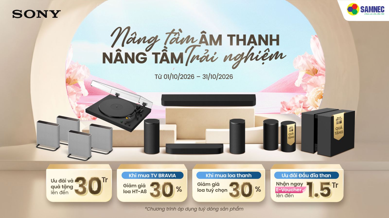 Sony Mua 1 Tặng 1 - Nâng Tầm Âm Thanh, Nâng Tầm Trải Nghiệm