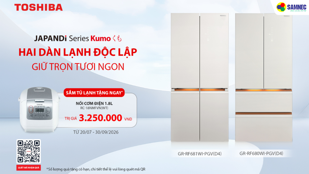MUA TỦ LẠNH CHUẨN SANG - SAMNEC TẶNG QUÀ VÀNG