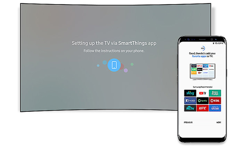 Smart Tivi Cong Samsung 4K NU7300 - Screen Mirroring