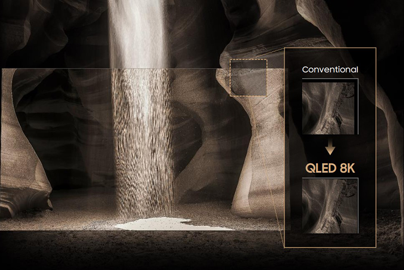 Màn hình vô cực - không viền (Infinity Screen) - Tivi Samsung QLED 8K 2020