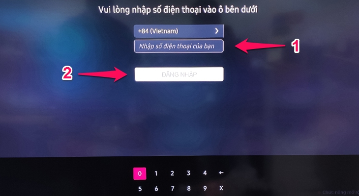 Nhập số điện thoại Nhập số điện thoại