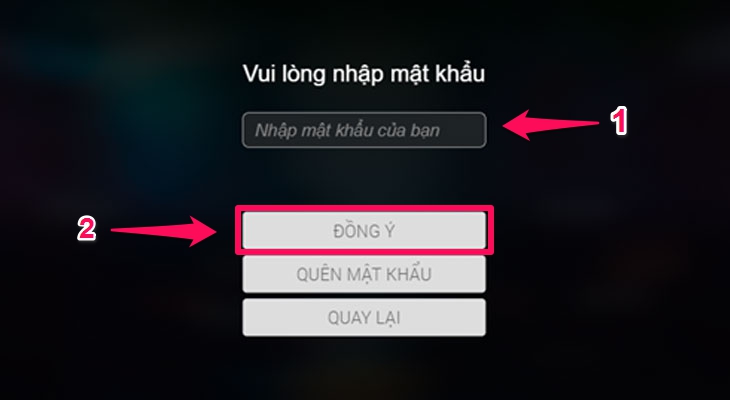 Tạo mật khẩu cho tài khoản Tạo mật khẩu cho tài khoản