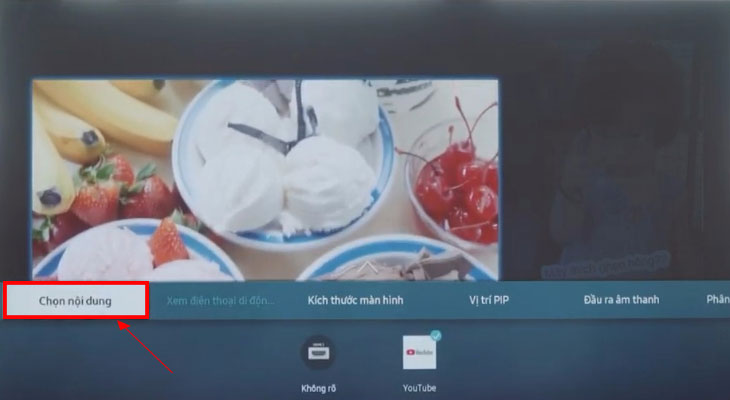 Kích thước màn hình-Cách sử dụng tính năng chia đôi màn hình tivi Multi View Chọn nội dung-Cách sử dụng tính năng chia đôi màn hình tivi Multi View
