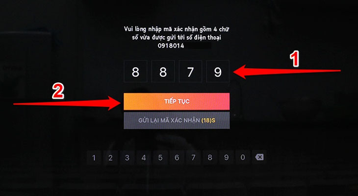Nhập mã xác nhận Nhập mã xác nhận