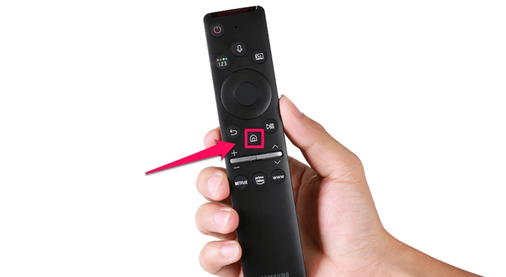 Nhấn nút hình ngôi nhà Nhấn nút hình ngôi nhà