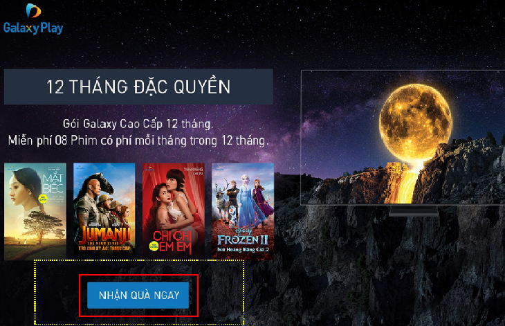 Nhận quà tặng gói ưu đãi Galaxy Play Nhận quà tặng gói ưu đãi Galaxy Play