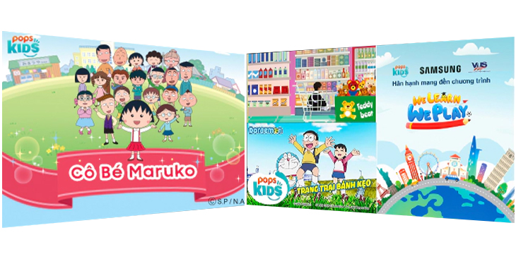 Vừa học vừa chơi trên Pops Kids