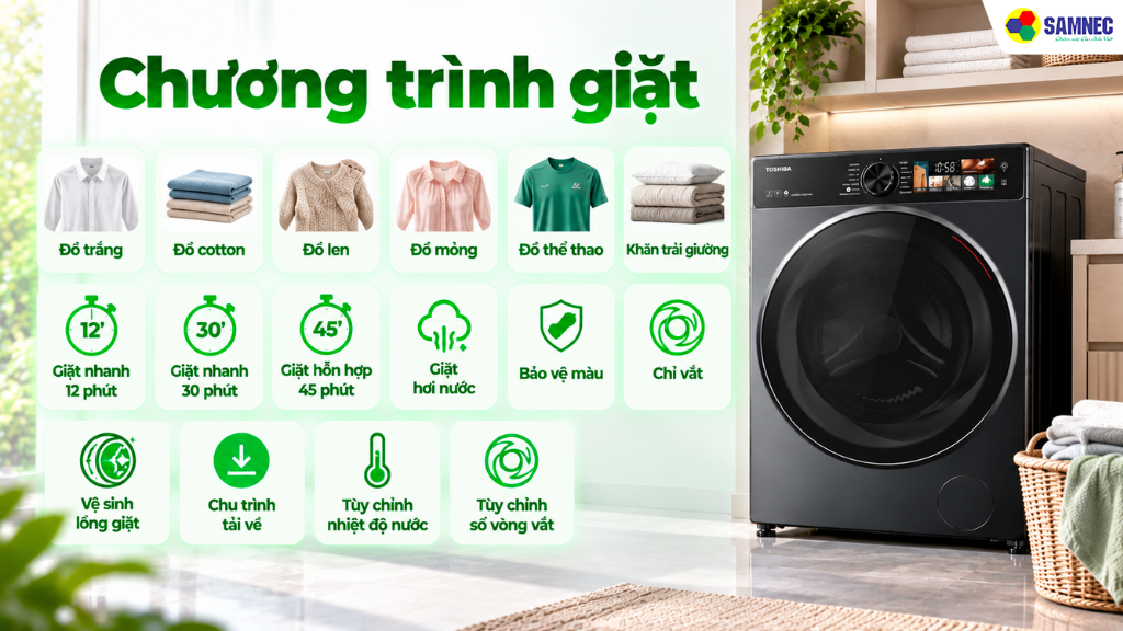 Máy giặt 10.5 kg TW-T25BZU115MWV(MG) 