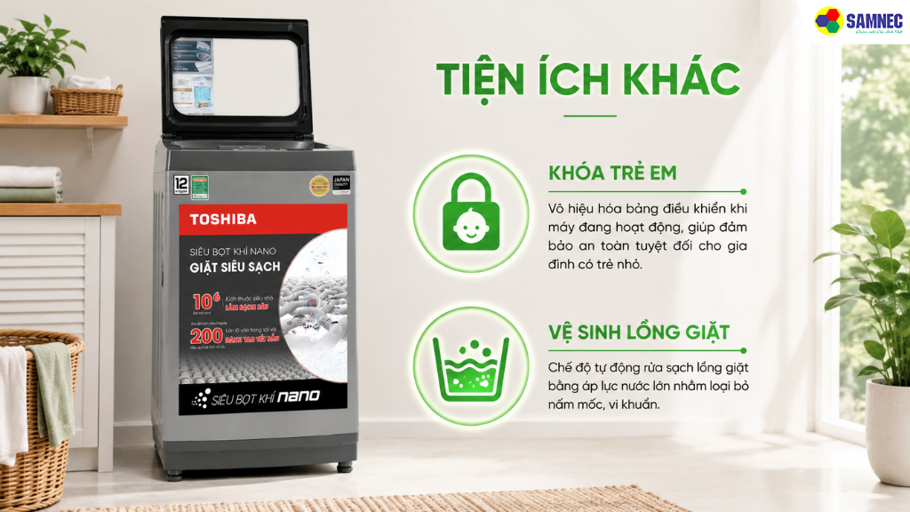 Máy giặt Inverter 12 kg Toshiba 