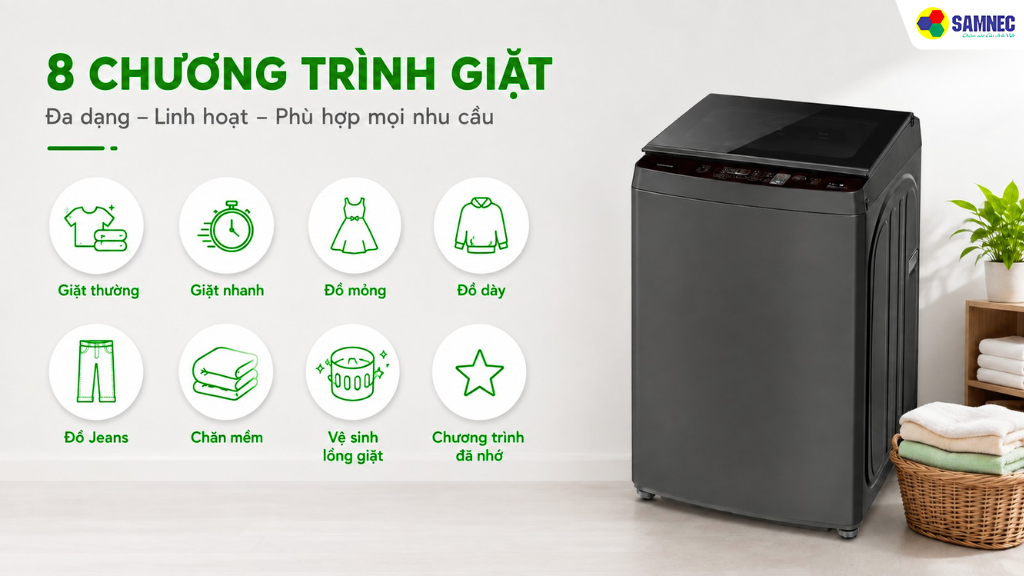 Máy giặt Inverter 13kg AW-DM1400LV(MK) 