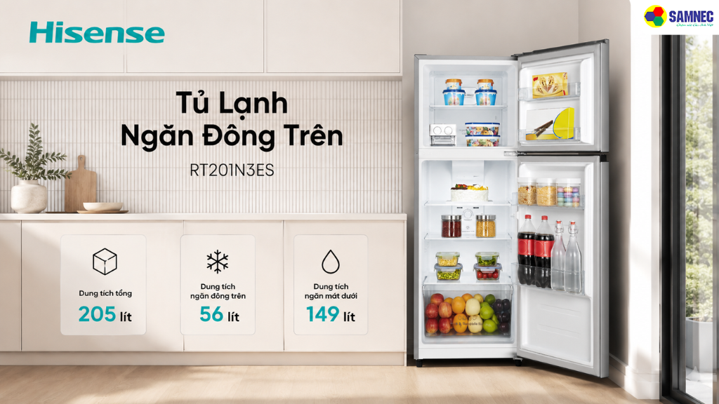 Tủ lạnh Hisense RT201N3ES