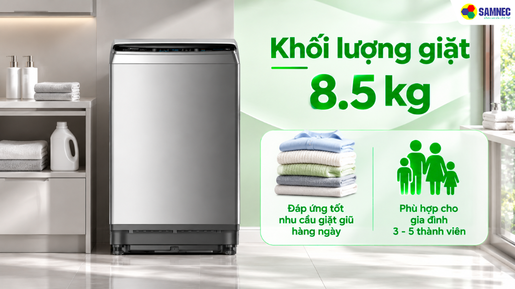 Máy giặt cửa trên Midea MA200W85