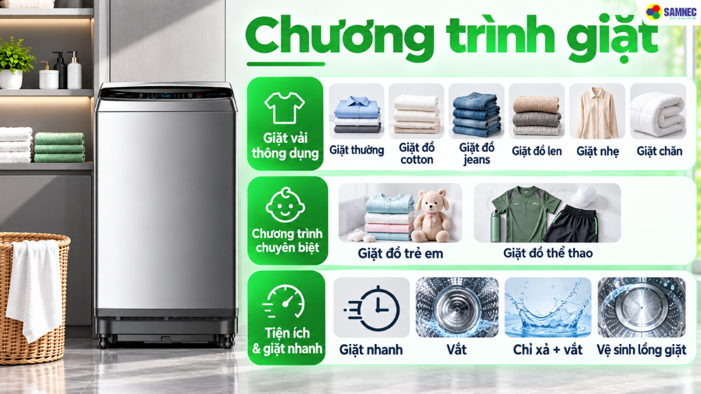 Máy giặt cửa trên 9.5 kg MA200W95