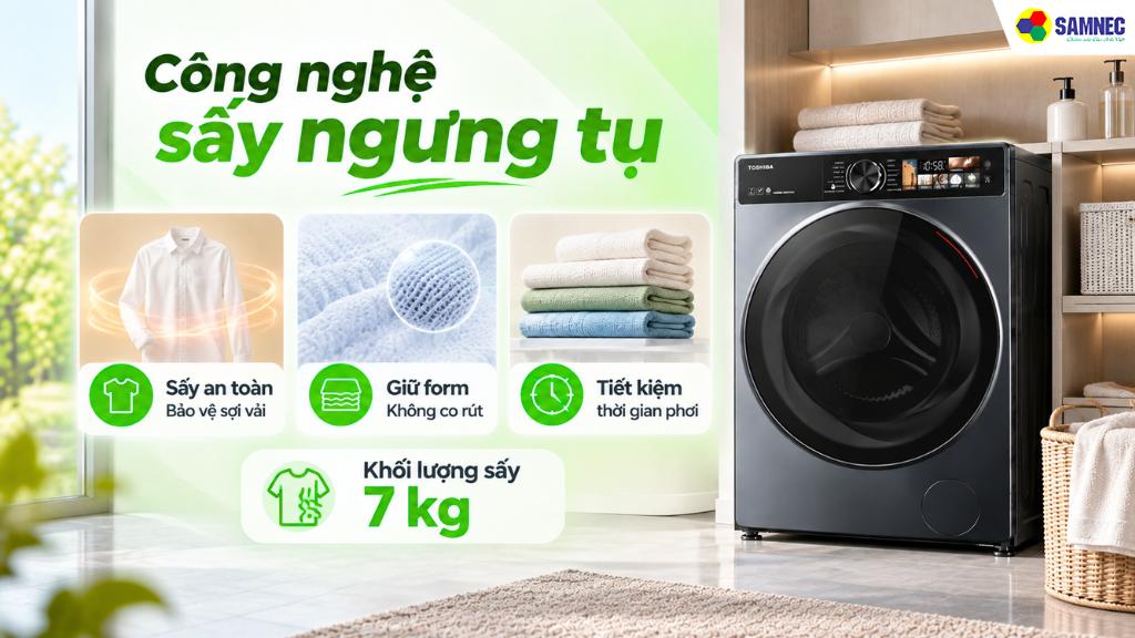 Máy giặt sấy10,5 kg Toshiba TWD-T25BZU115MWV(MG)