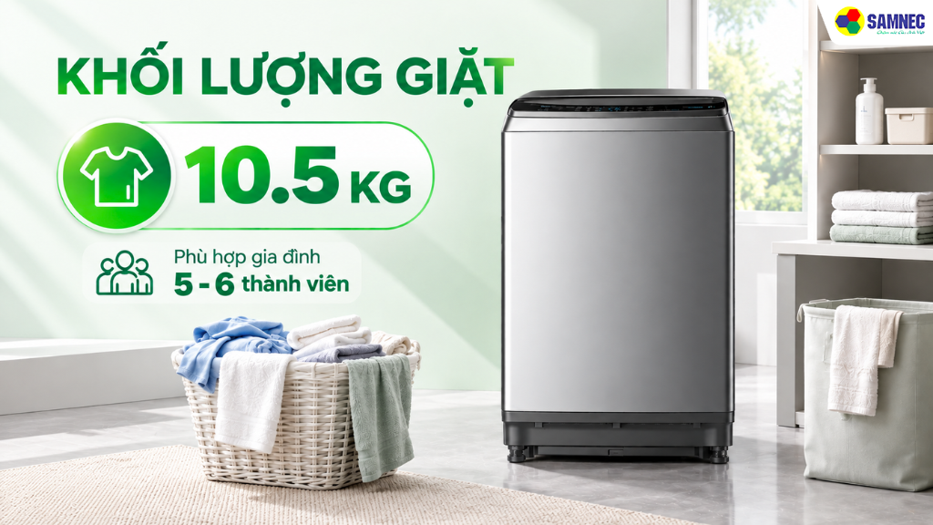 Máy giặt cửa trên Midea MA200W105