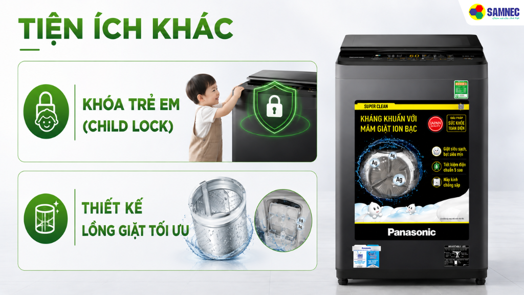 Máy giặt 10 kg Panasonic NA-F10S10BRV