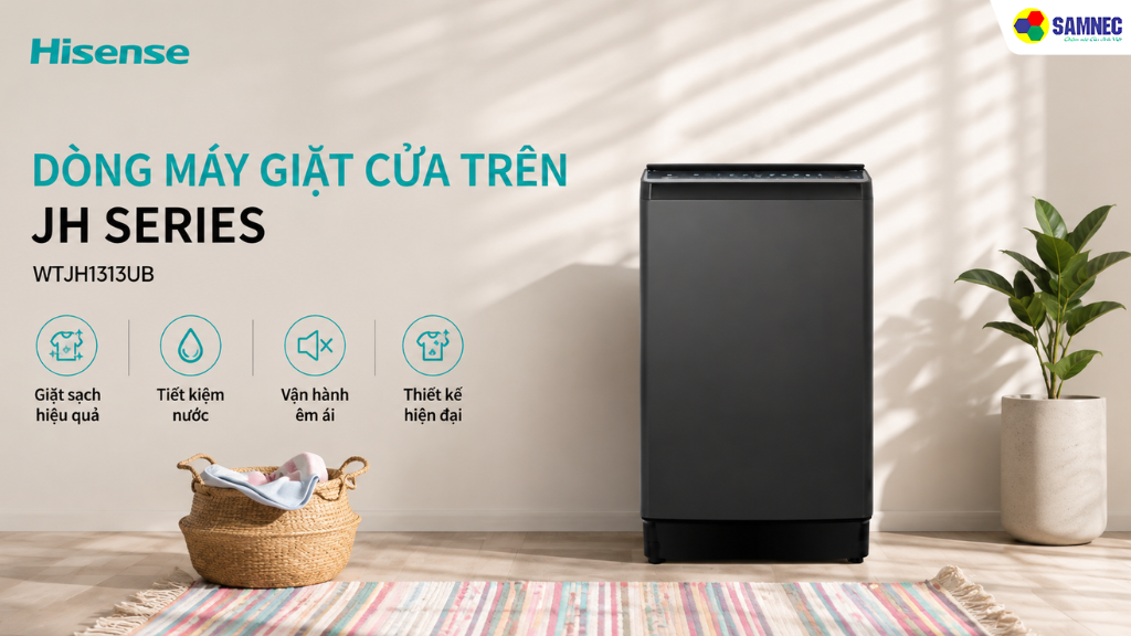 Máy giặt 13 kg Hisense WTJH1313UB