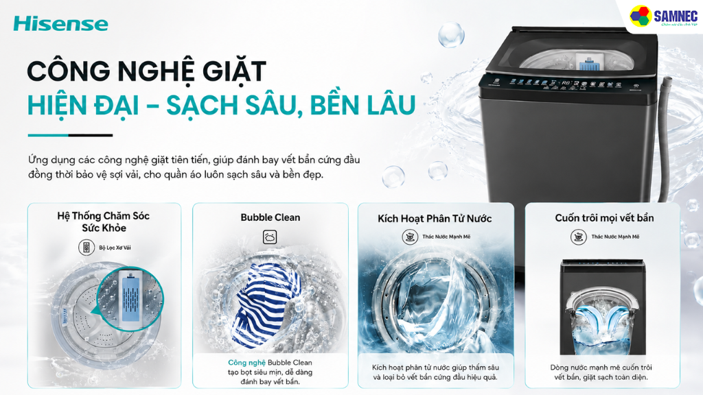 Máy giặt 13 kg Hisense