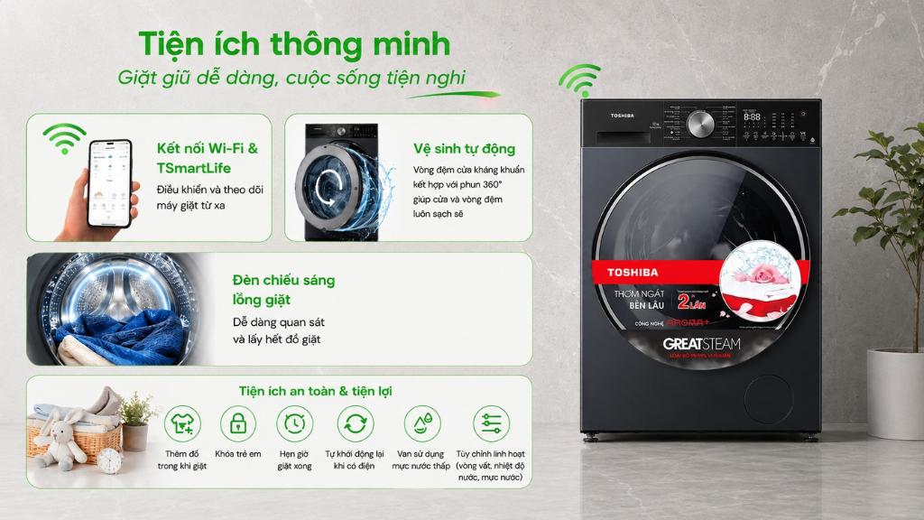 Máy giặt Inverter 13 kg Toshiba