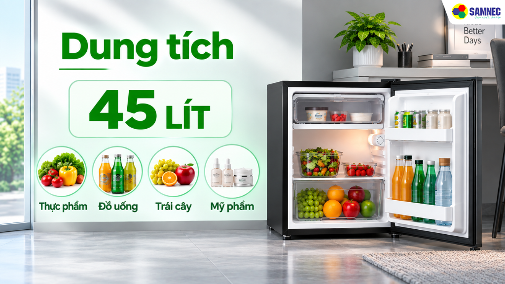 Tủ lạnh 45 lít Midea MDRD86FGA50VN