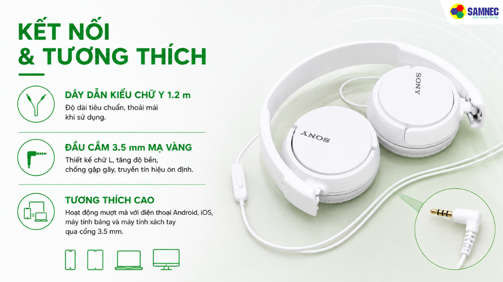 Tai nghe Sony MDRZX110APBZE